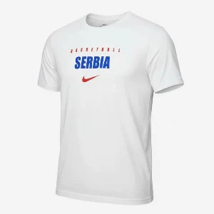 Nike Serbia Basketball T-shirt white cotton