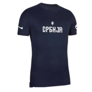 SERBIA NIKE FAN T-SHIRT 2025 – CYRILLIC DESIGN, OBSIDIAN