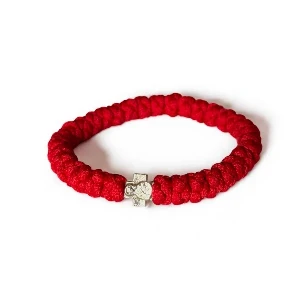KNITTED ROSARY - RED