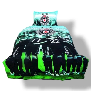 FC Partizan Belgrade bedding set cotton sheet quilt SerbianShop