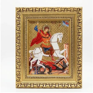 Sveti velikomucenik Georgije Djurdjevdan luksuzna ikona serbianshop - 29 x 23 cm