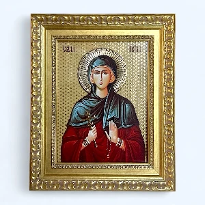 St. Paraskeva luxury Orthodox icon gold finish religious gift - 29 x 23 
