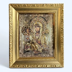 Three-Handed Mother of God luxury Orthodox icon gold finish