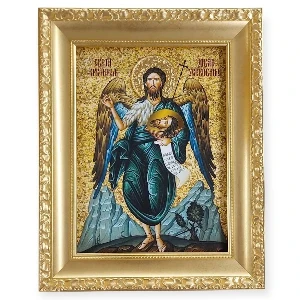 Orthodox Icon Beheading of Saint John the Baptist 41x33 cm with 24k gold plating
