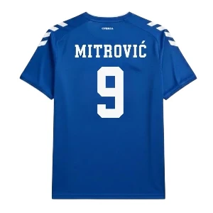 Serbia kids home jersey Mitrovic 9 season 2025-26 authentic print SerbianShop