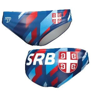 Serbia Water Polo Swim Briefs 2026 – KEEL PRO Model