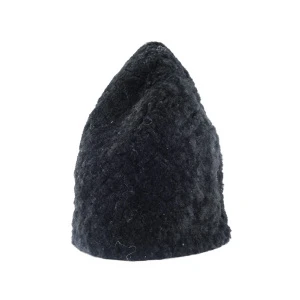 Black synthetic shubara traditional winter hat SerbianShop