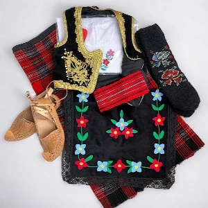 Serbian folk costume for women - whole set with the opans