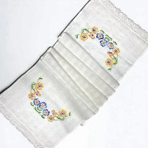  EMBROIDERED TOWEL - COLORFUL LITTLE FLOWERS | SERBIANSHOP.COM