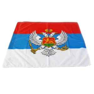 Large square Kingdom of Montenegro flag 150x150 cm polyester SerbianShop
