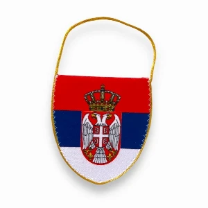 Mala zastava Srbije za retrovizor automobila 7x10 cm serbianshop