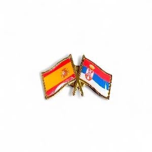 Značka zastave Srbija-Španija